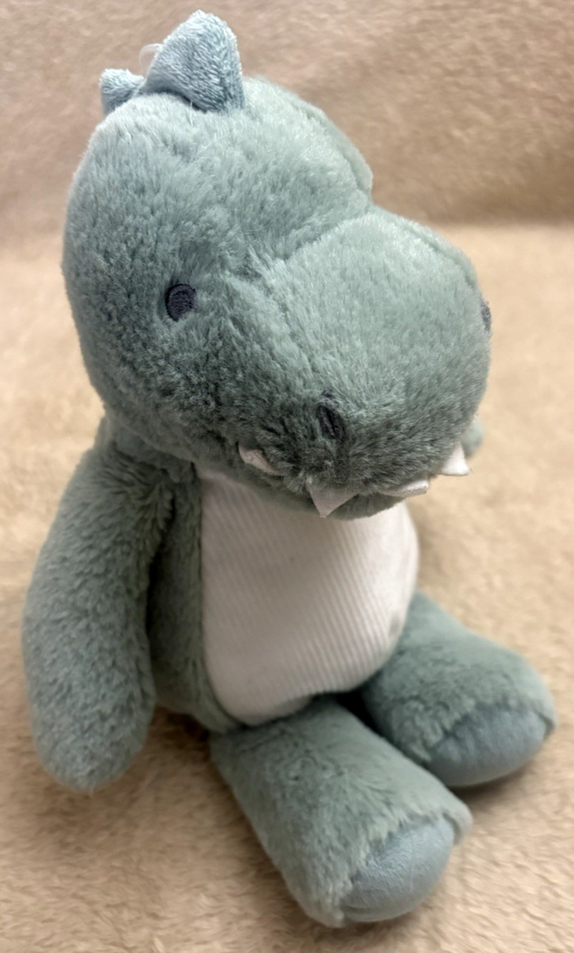 Carter's Baby Light Green & White Dinosaur Bean Bag Plush Toy - Just One You Tag